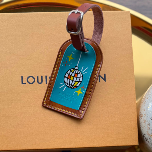 SHOWGIRL MIRRORBALL Inspired Authentic Preloved Luggage Tag Bag Charm