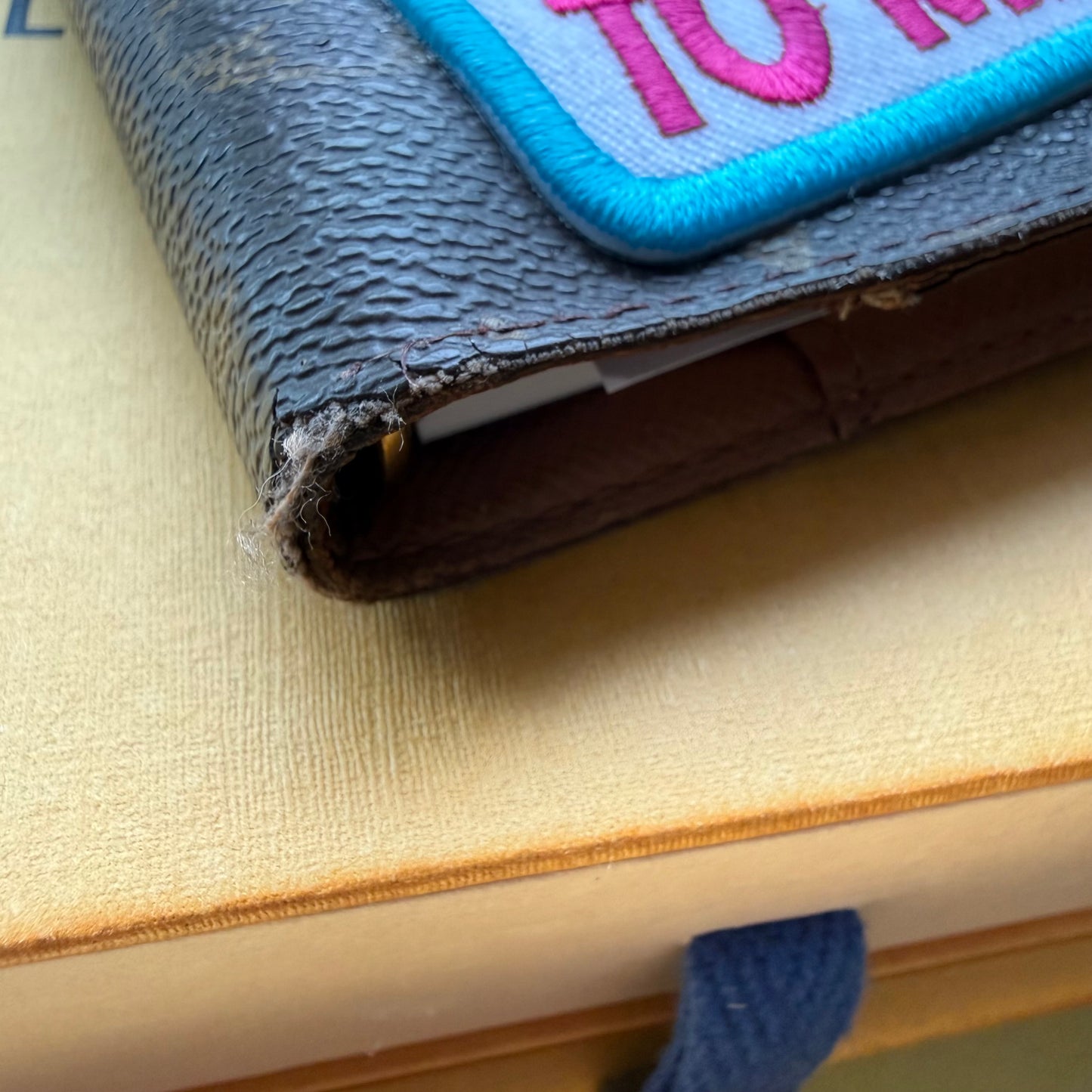 { EMPIRE } Authentic Vintage Pre-Loved Reimagined LV Mono Agenda PM