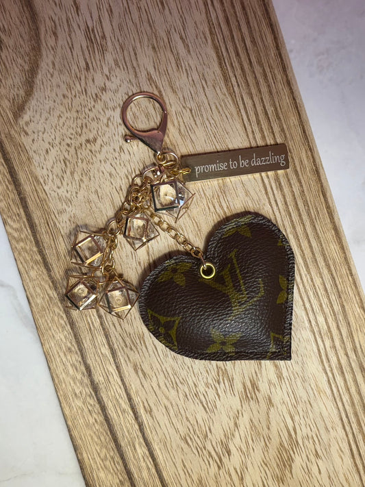 DAZZLING Upcycled LV Bag Charm