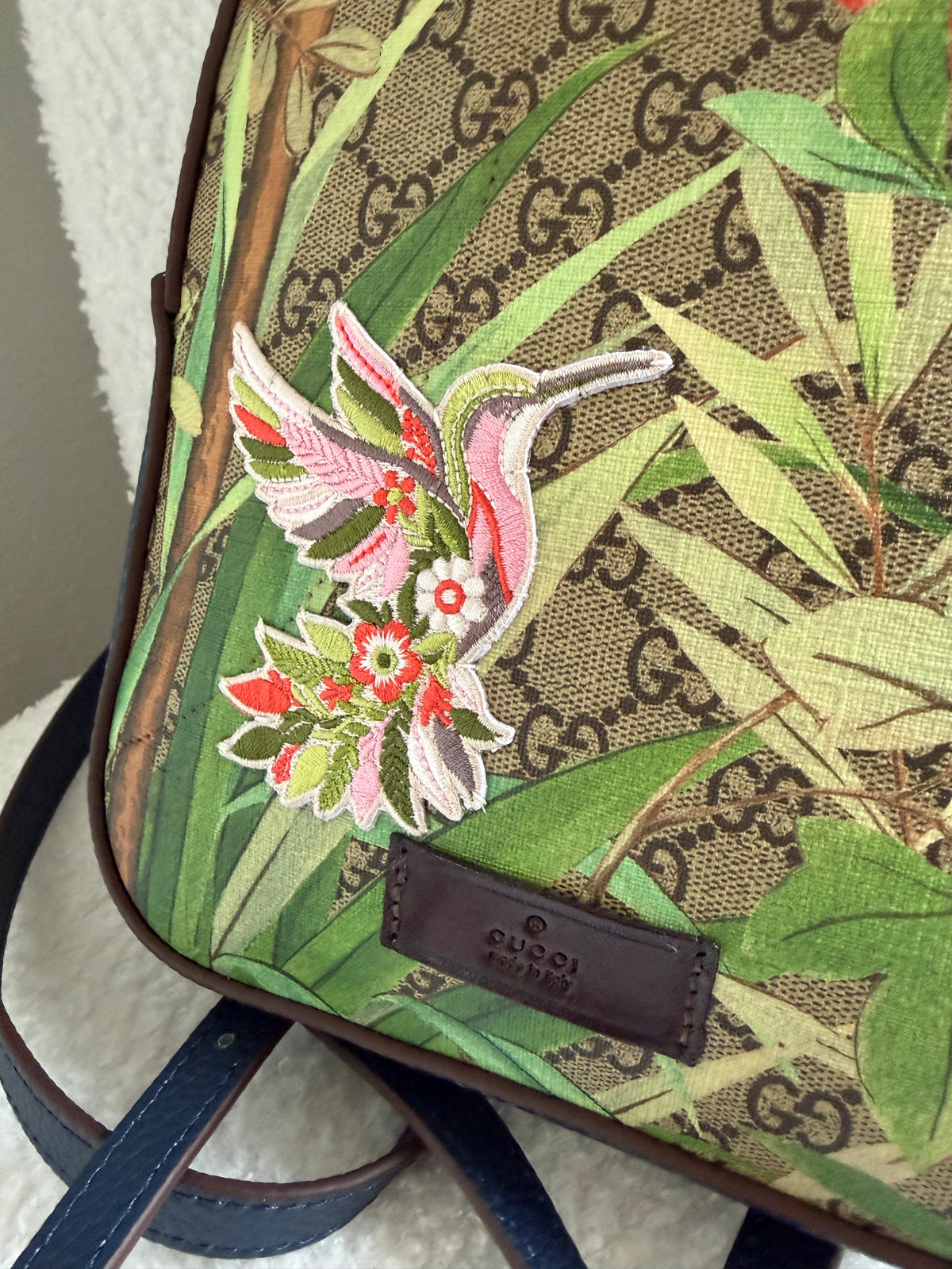 GG Tian Line Handmade Upcycled Mini Backpack Purse