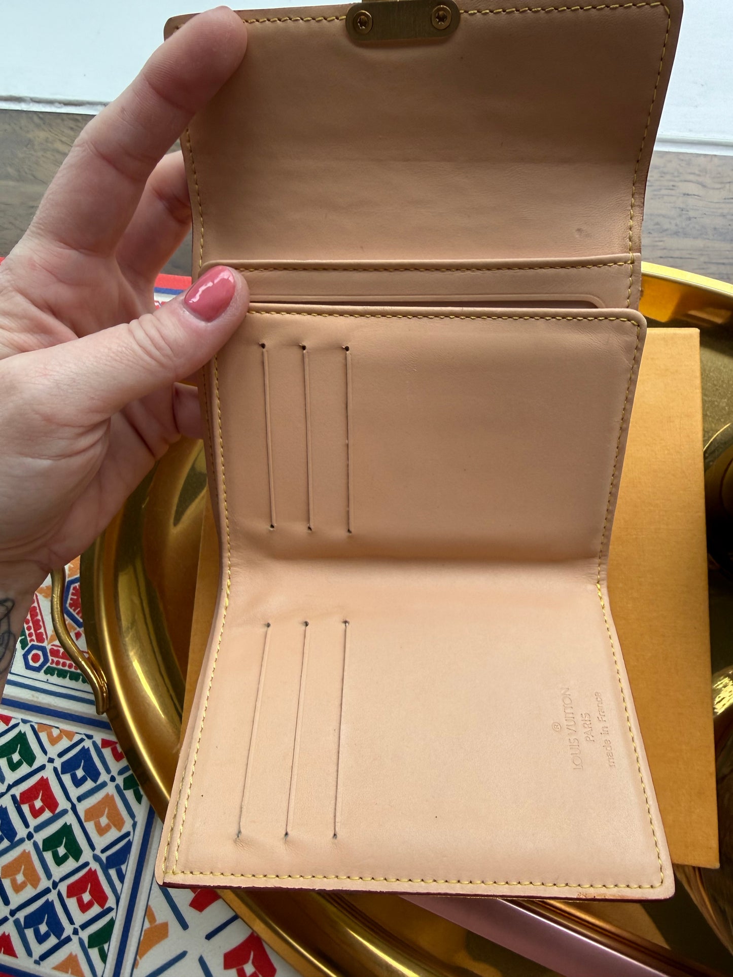 Authentic Preloved LV x Murakami White Multi KOALA Wallet