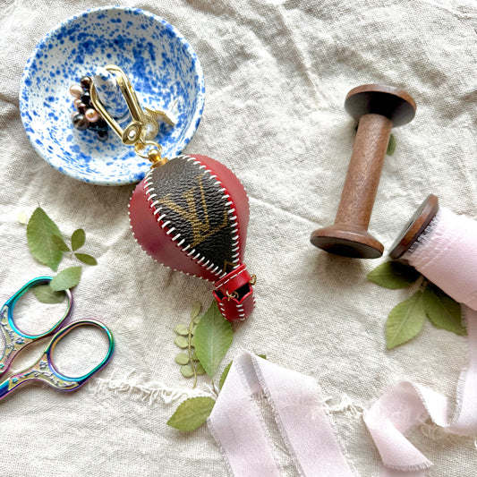 The GRAND ADVENTURE || Handmade Upcycled Luxury Hot Air Balloon Bag Charm