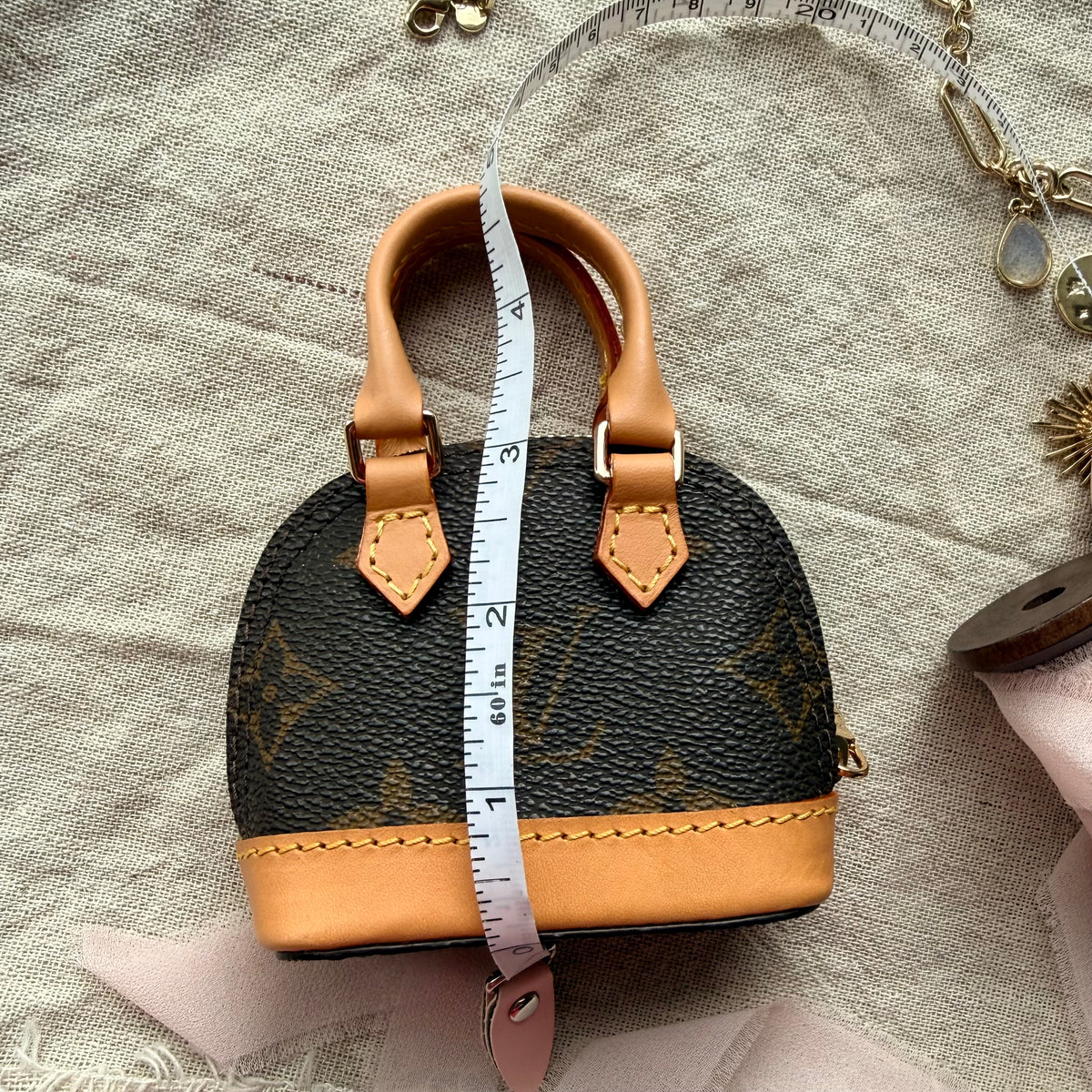 Handmade Luxury Micro Dome Bag Charm