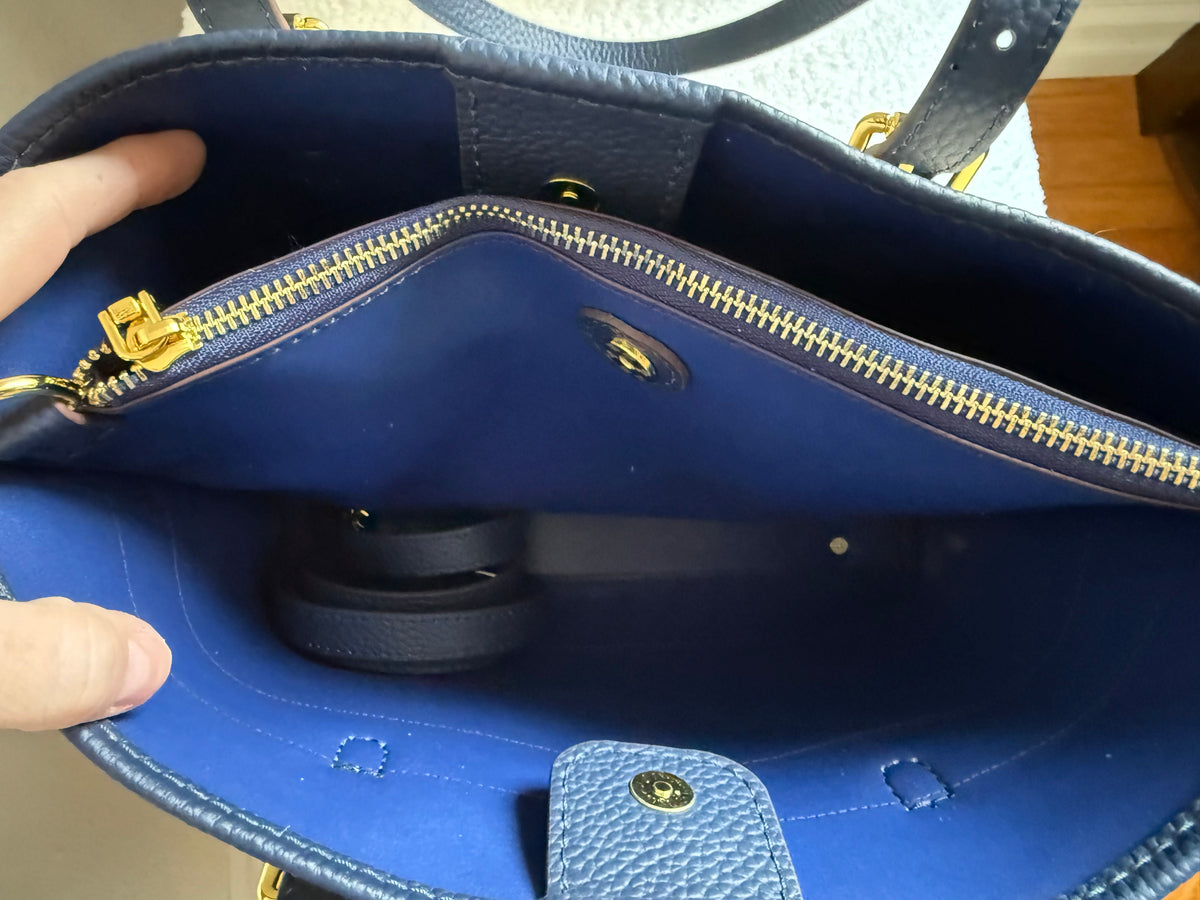 The SELENA Tote || Handmade Upcycled Luxury Authentic Dusty Bag