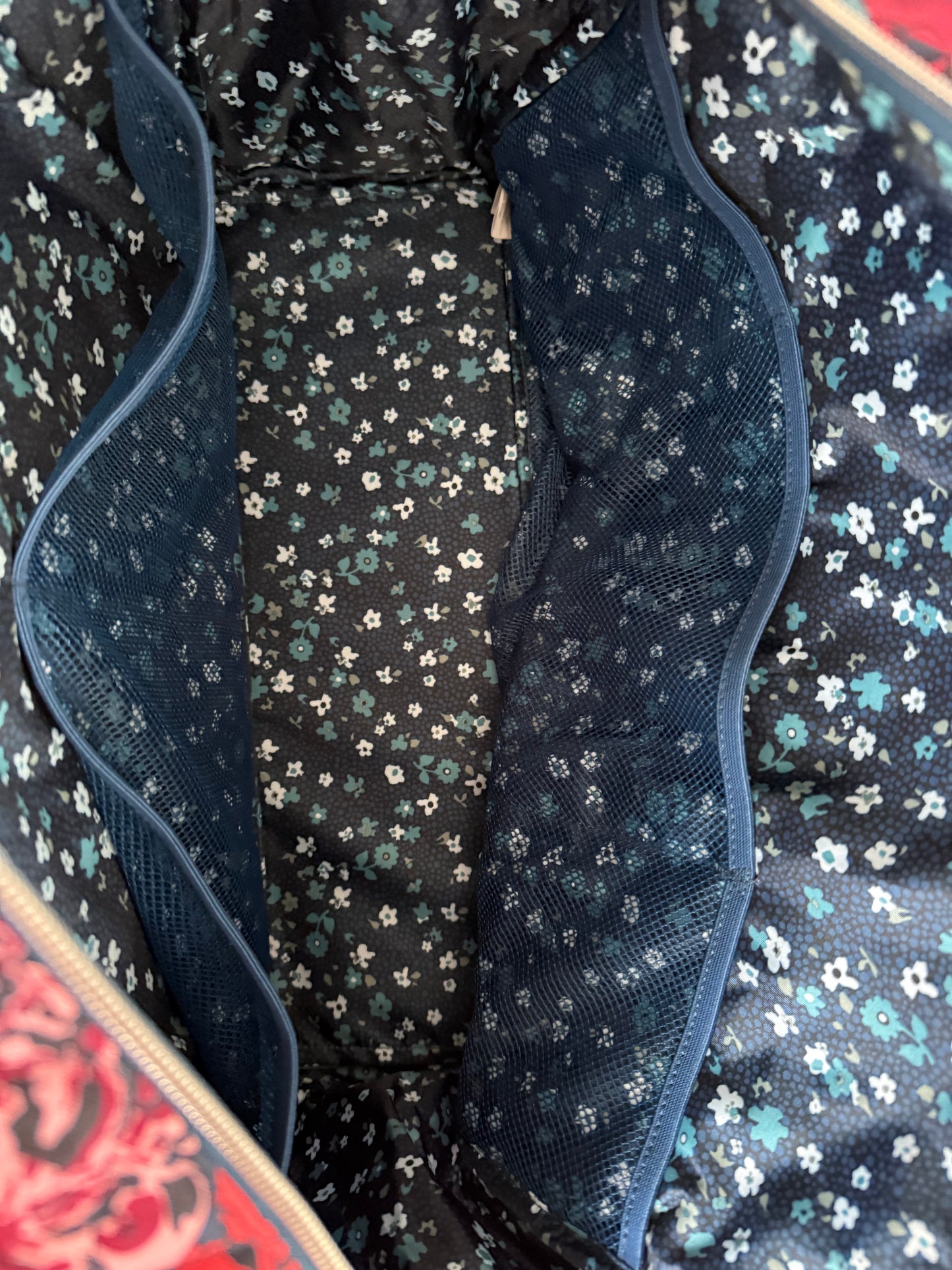 { KIND & CLEVER } Preloved Authentic Reimagined V Bradley Travel Tote Bag