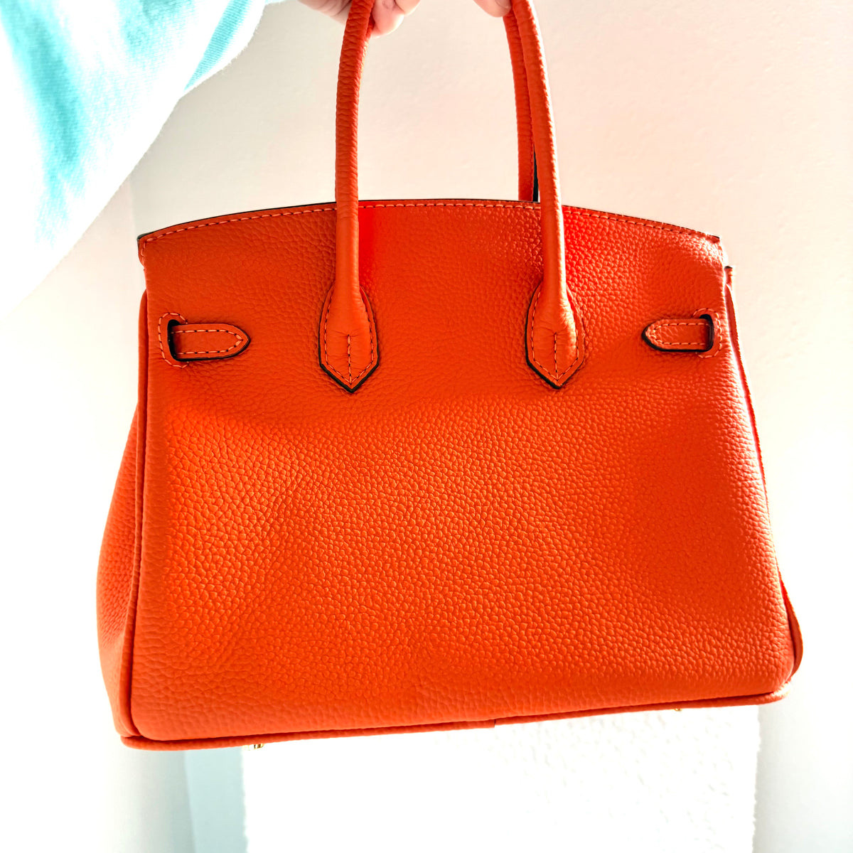 The SWIRKIN 30 || Handmade Handbag in Tangerine Orange *Preorder