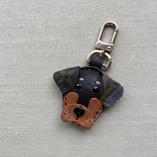 KELCE || Handsewn Upcycled Luxury Dog Pet Lover Bag Charm