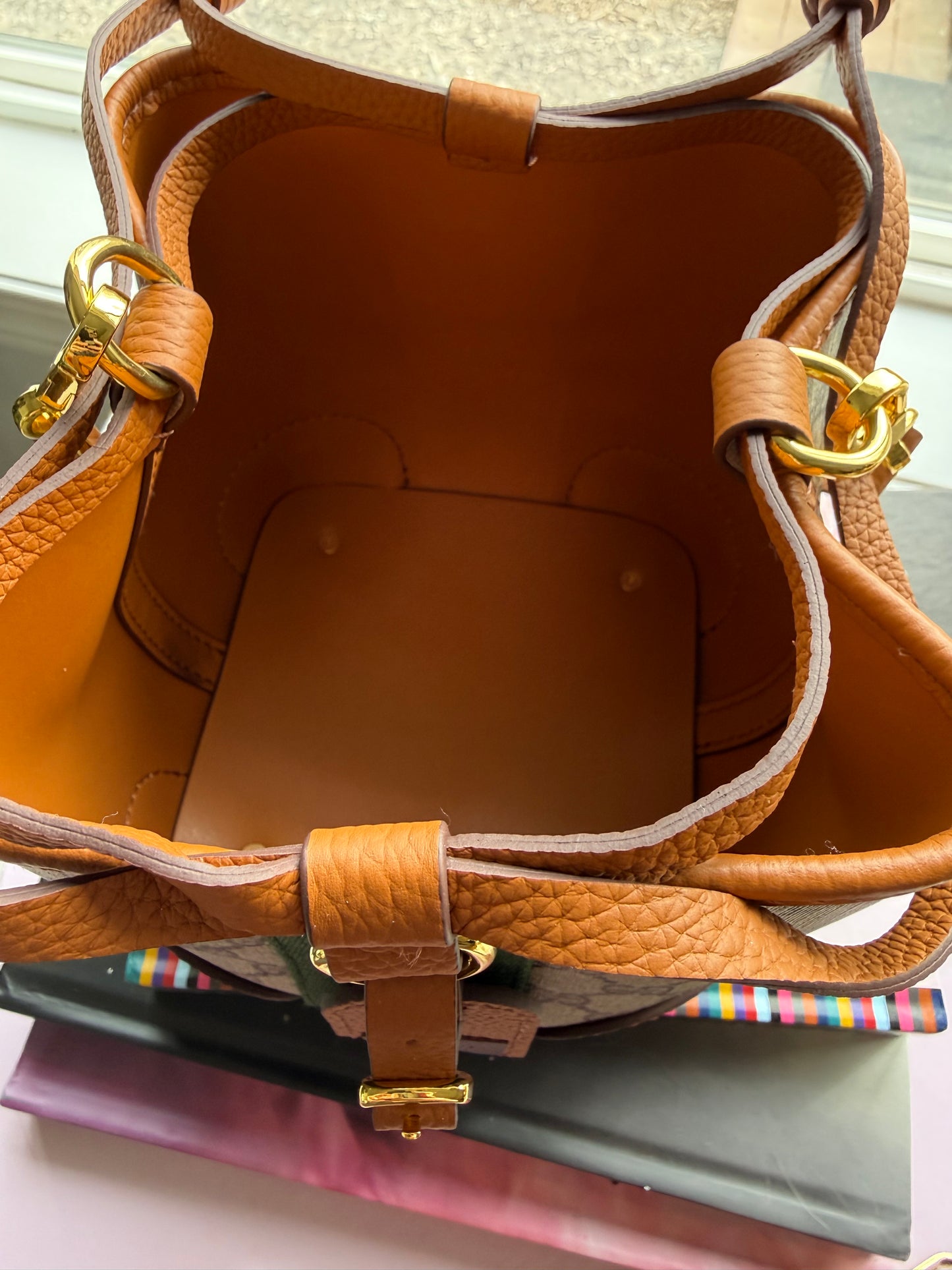 INEZ || Handmade Upcycled Luxury Leather Gucci Bucket Bag