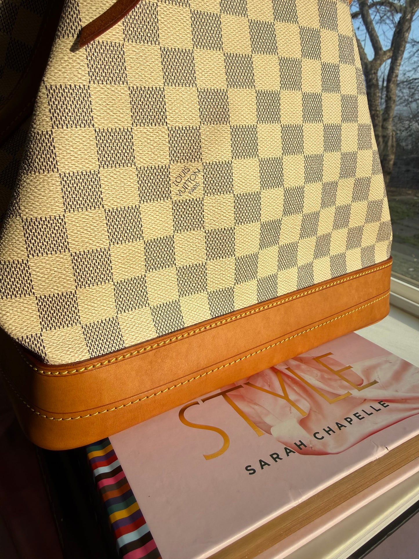 Preloved Authentic LV Noe GM in Damier Azur
