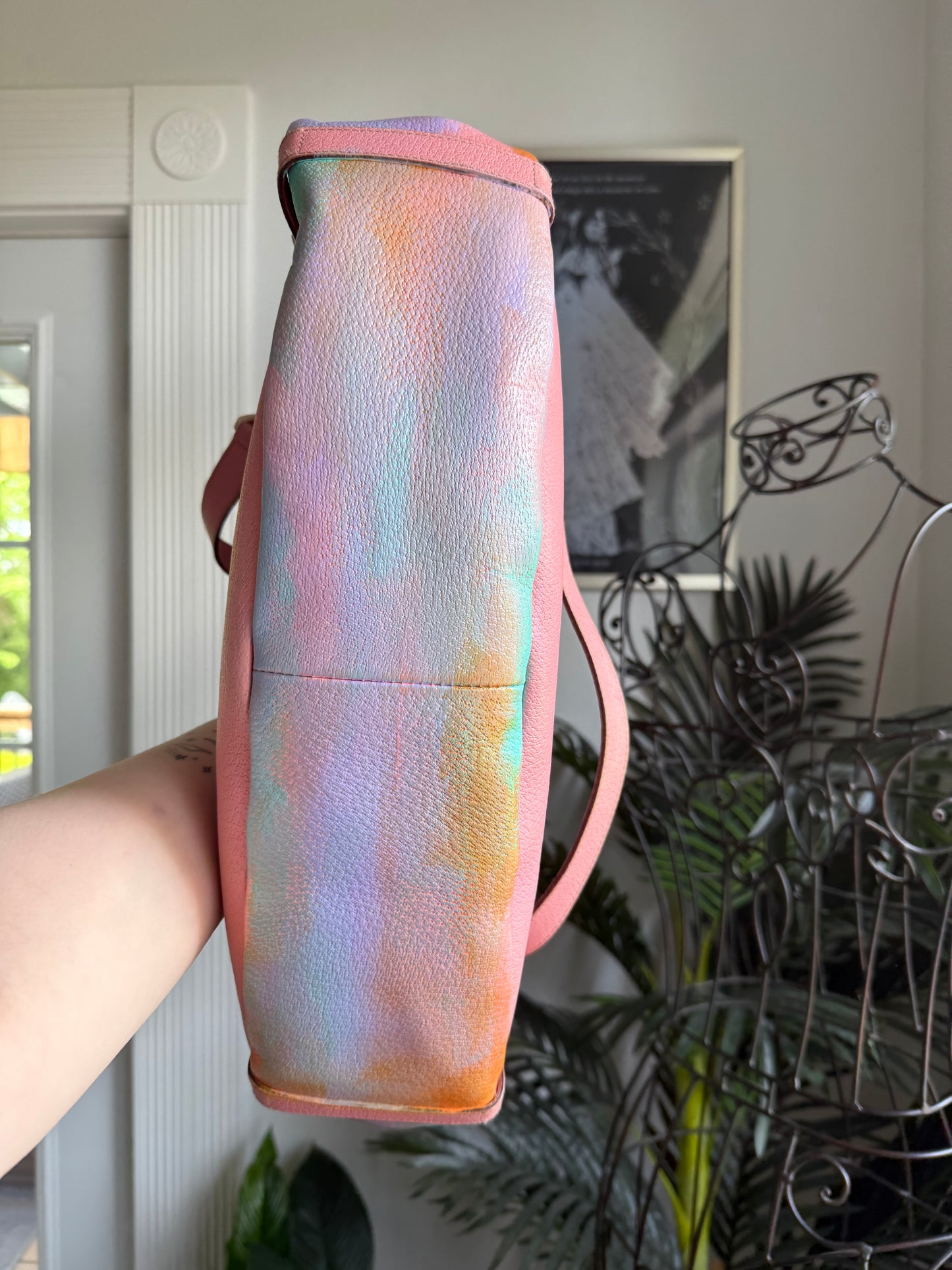 SOLD * Preloved Reimagined Authentic Vintage 2005 Pink Leather Gucci Abbey Tote