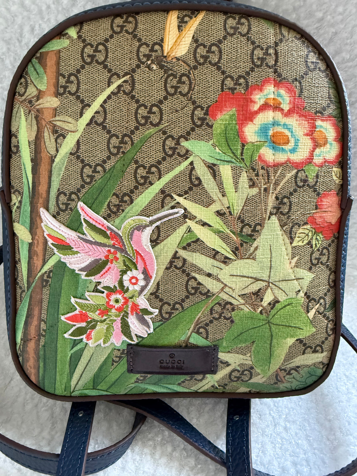GG Tian Line Handmade Upcycled Mini Backpack Purse