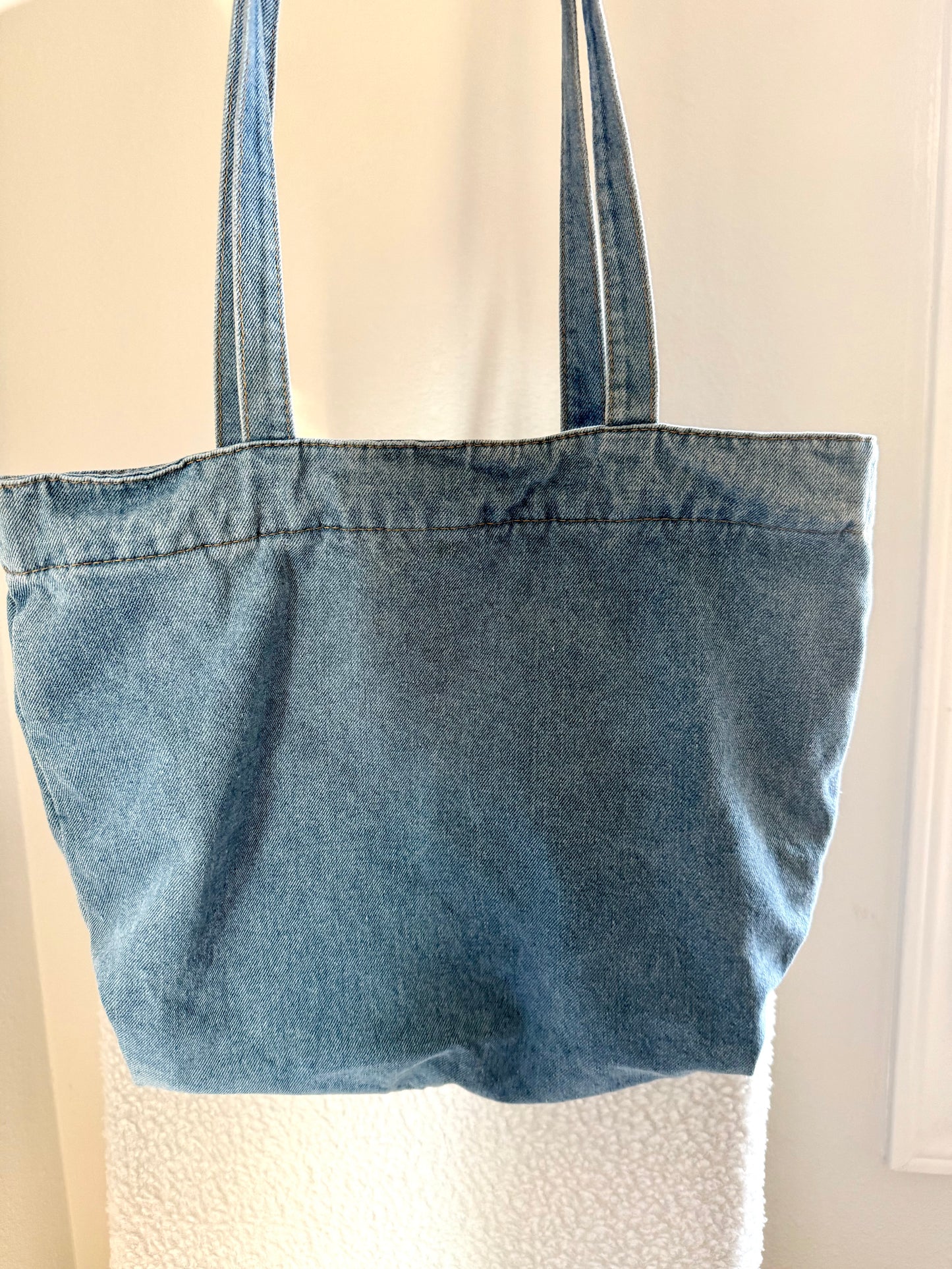 BLUE Tote 48 || Up-Cycled Artisan Patched Denim Tote Bag No. 2