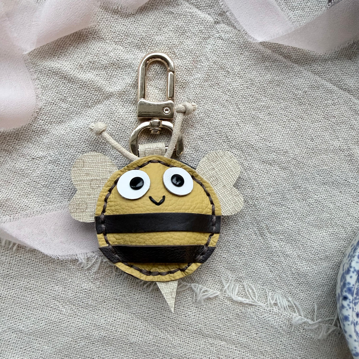 Handmade Bumble Bee Bag Charm *Various Colors