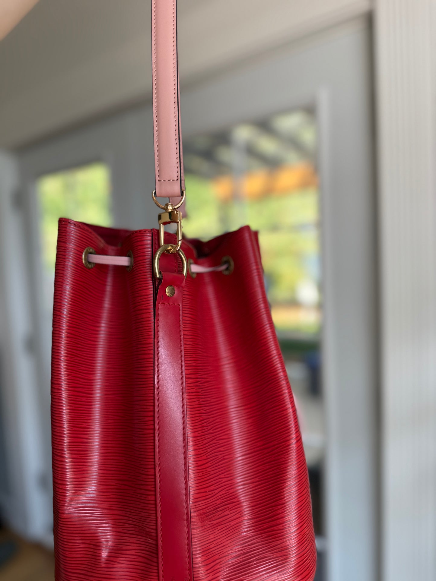 THE LOVER Authentic Preloved 1996 LV Petit Noe in Red Epi