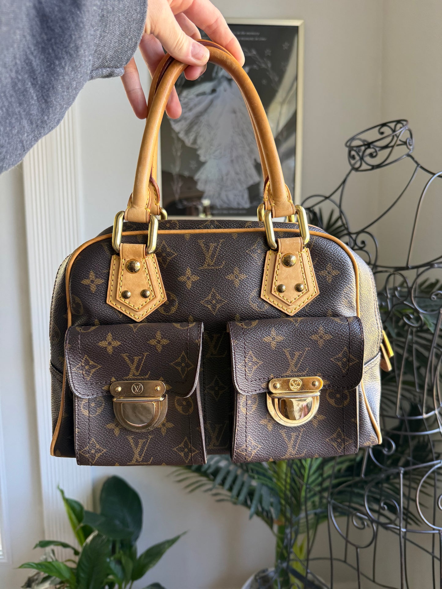 Authentic Preloved LV Mono Manhattan PM Y2K
