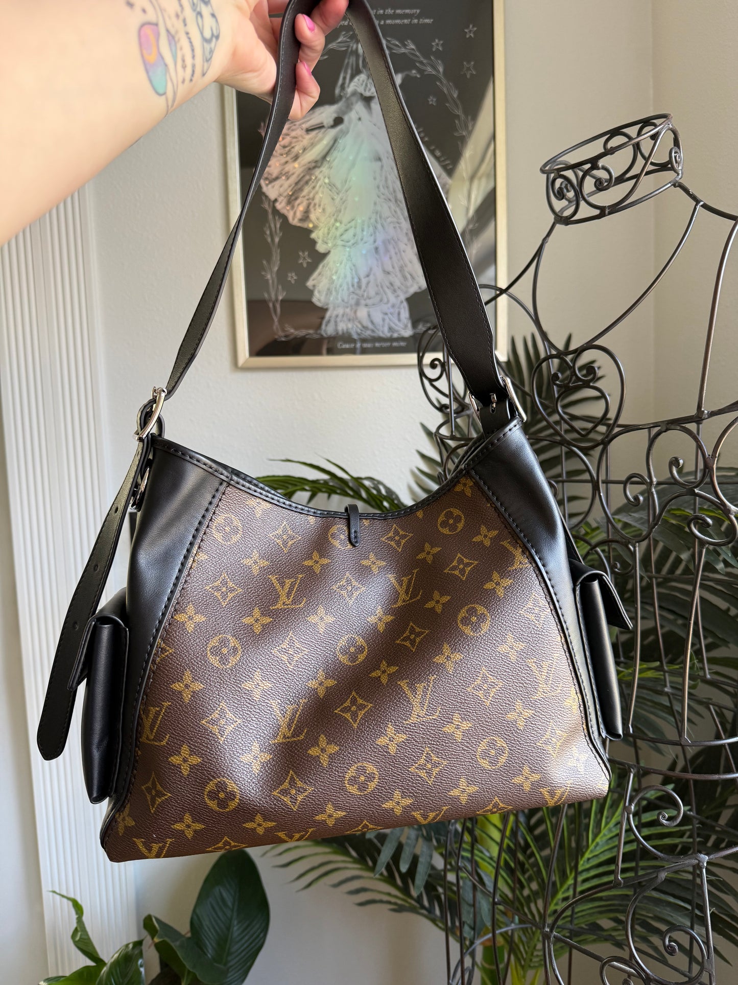 The REP Bag || Handmade Upcycled Quiet Luxury Trendy Artsty Mono Cargo Hobo Bag