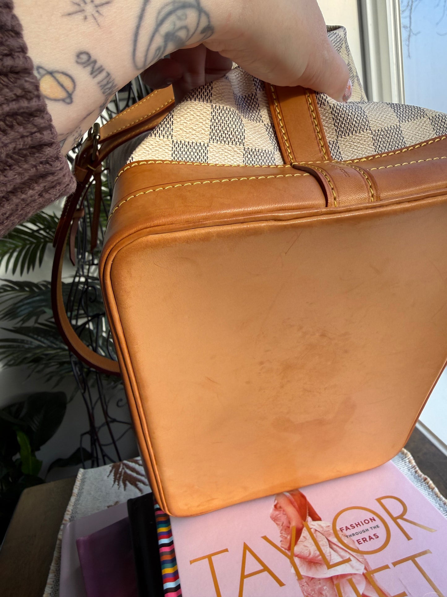 Preloved Authentic LV Noe GM in Damier Azur