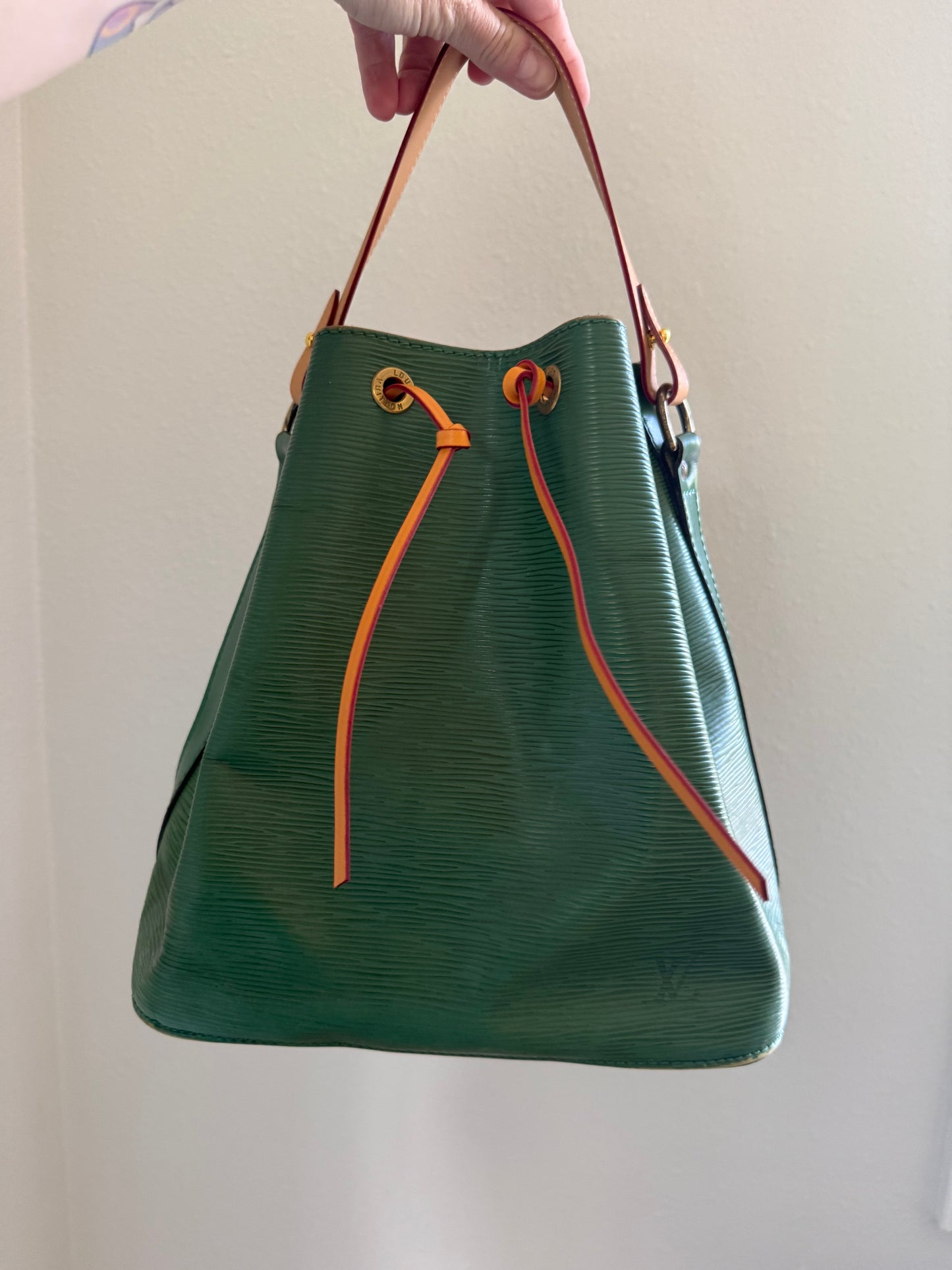 Authentic Preloved Vintage LV Petit Noe in Green Epi Leather