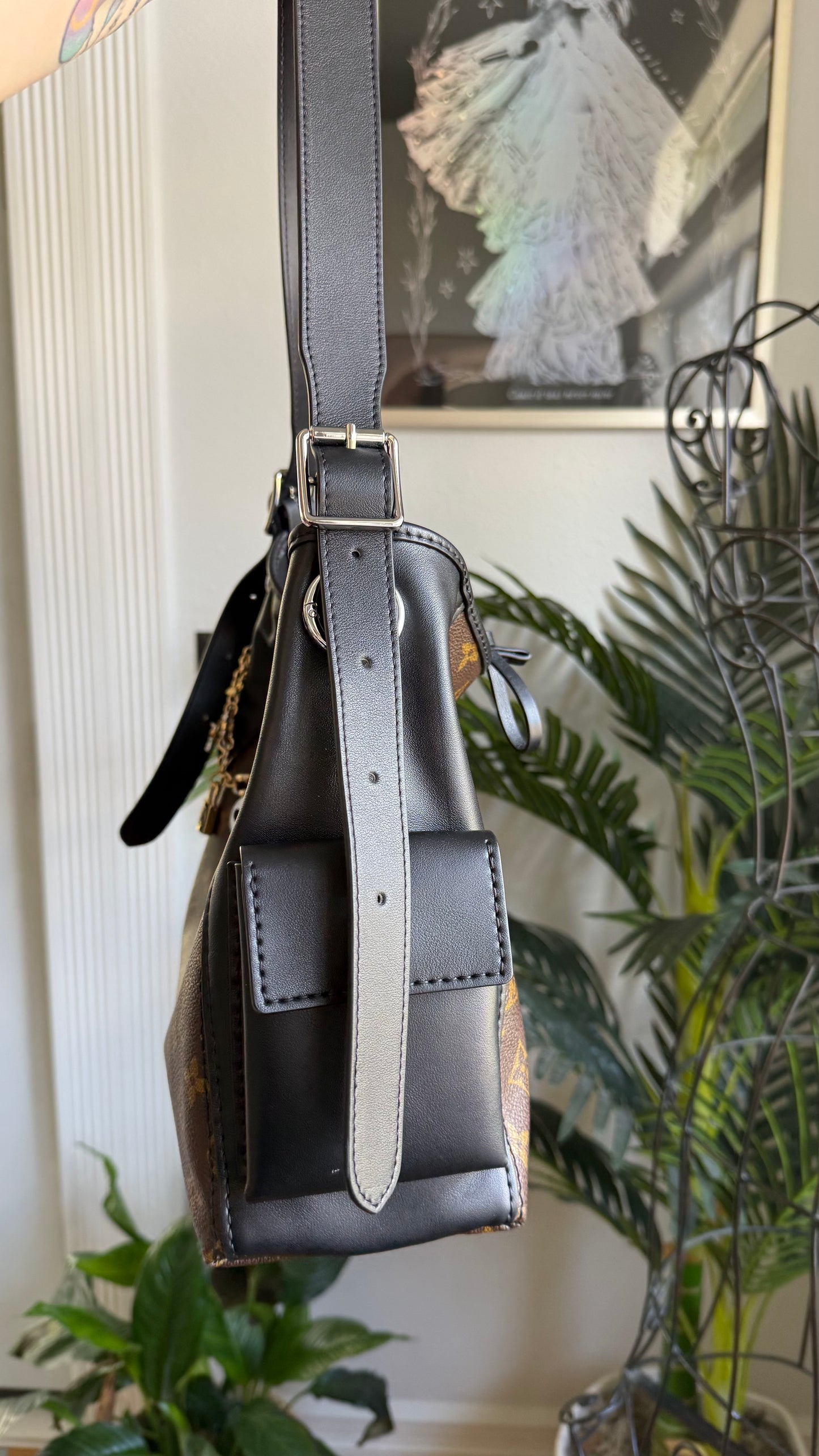 The REP Bag || Handmade Upcycled Quiet Luxury Trendy Artsty Mono Cargo Hobo Bag