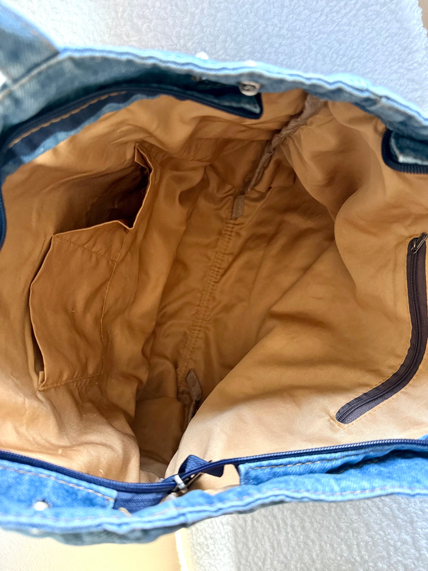 BLUE Tote 48 || Up-Cycled Artisan Patched Denim Tote Bag No. 2