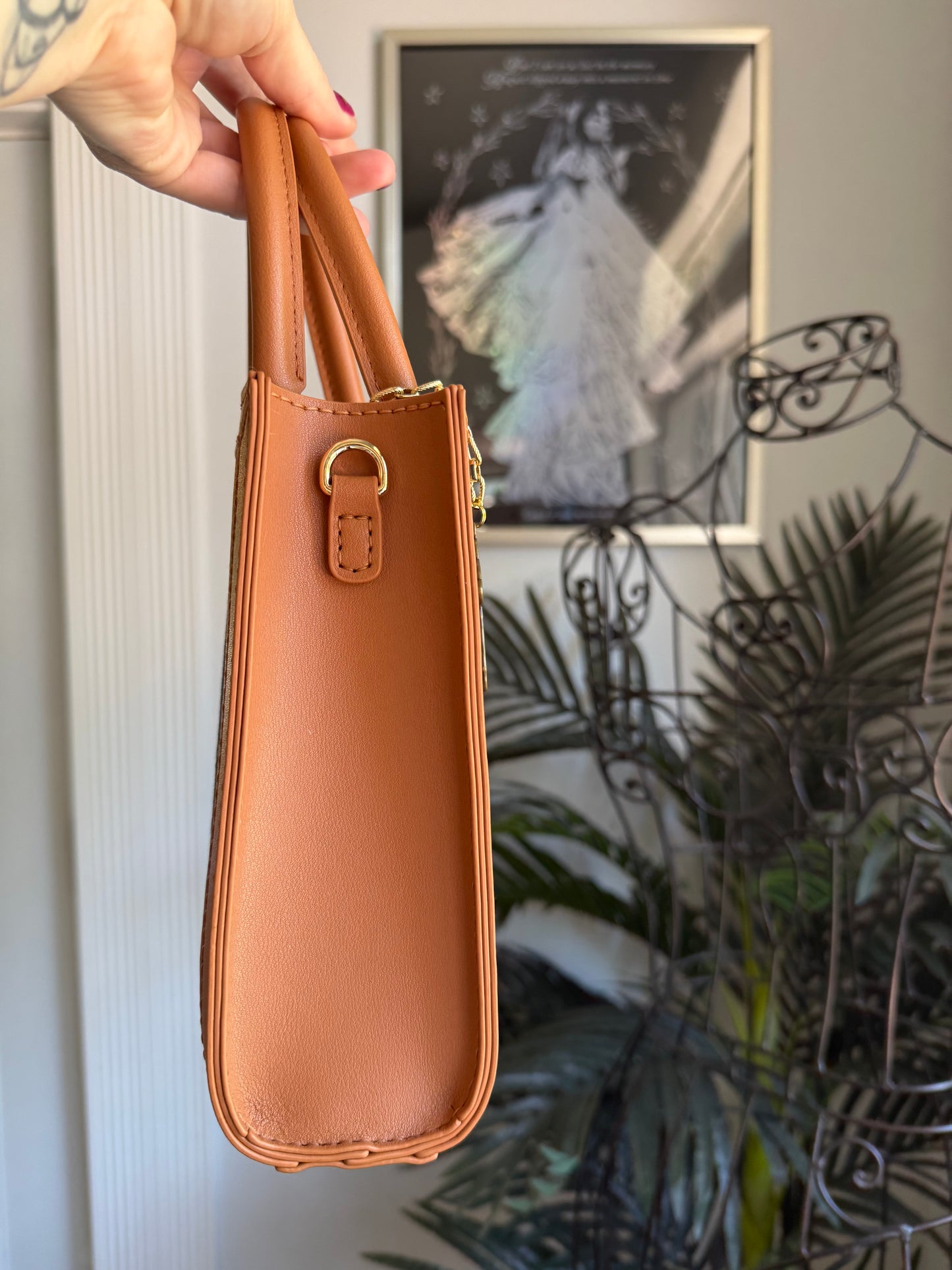 The HONEY Tote || Handmade Upcycled Luxury Navy Gucci Astrology Dusty Bag