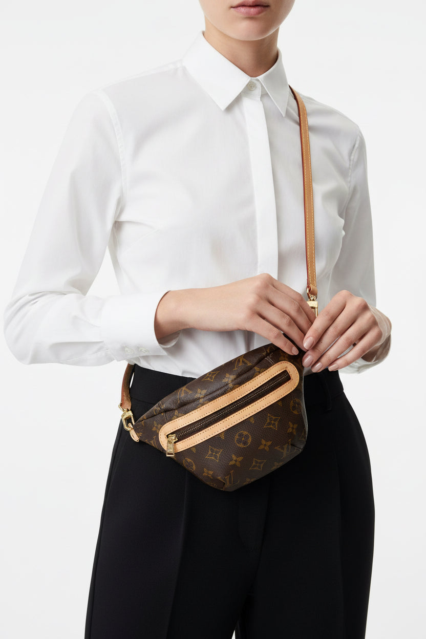 The JOURNEY Mini Fanny Pack || Handmade Upcycled Luxury Bumbag