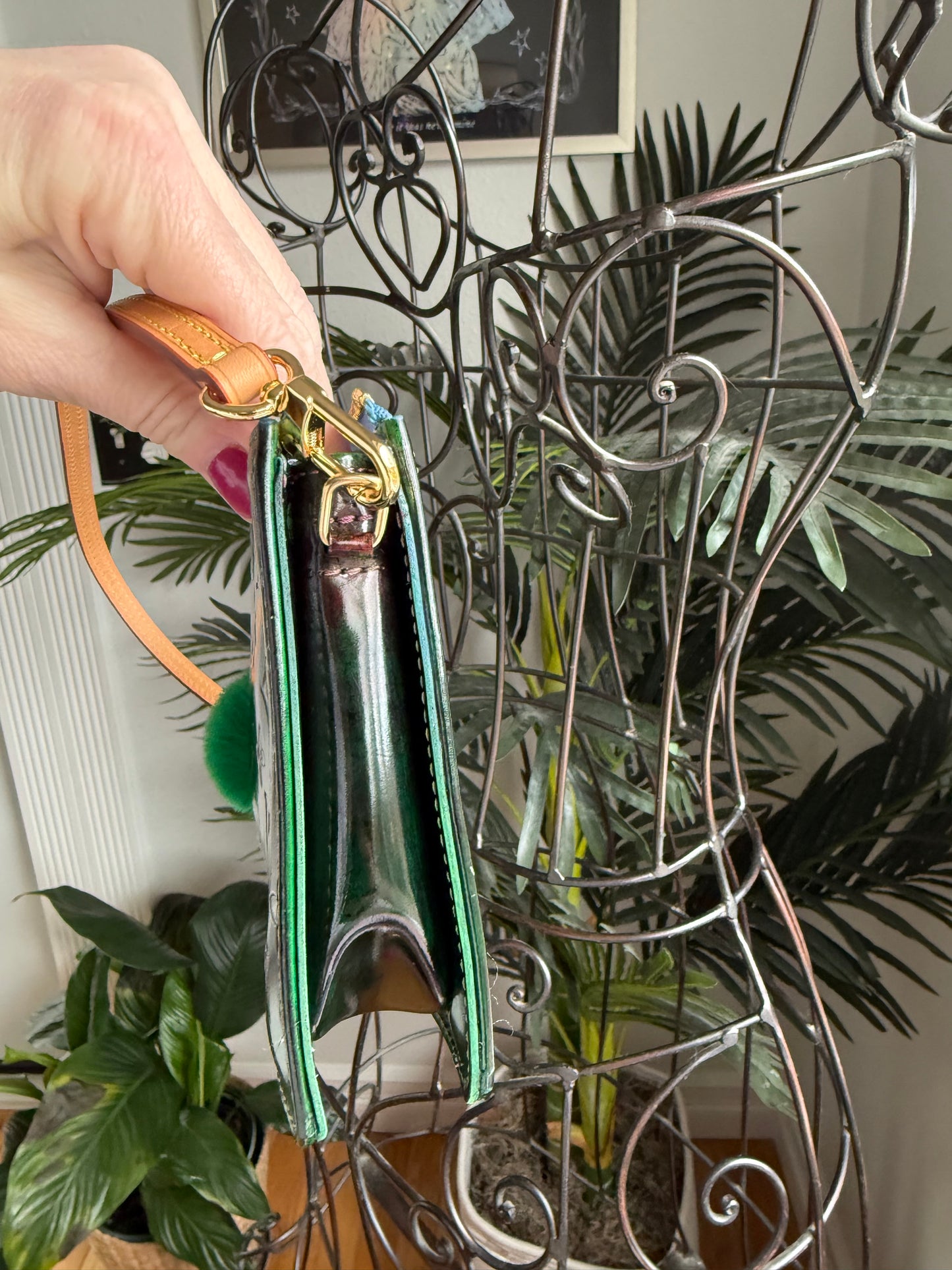 Authentic Preloved Reimagined Emerald Redye Vintage LV Lexington Handbag