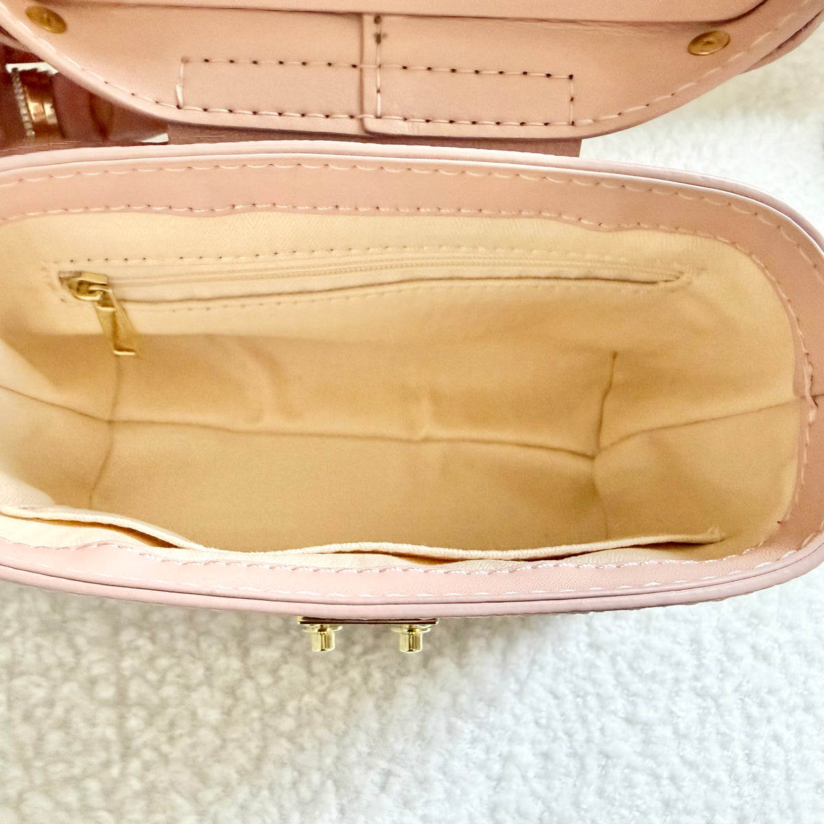 The IVY Lock Bag || Handmade Upcycled Pink Soft Trunk Luxury Handbag *Preorder