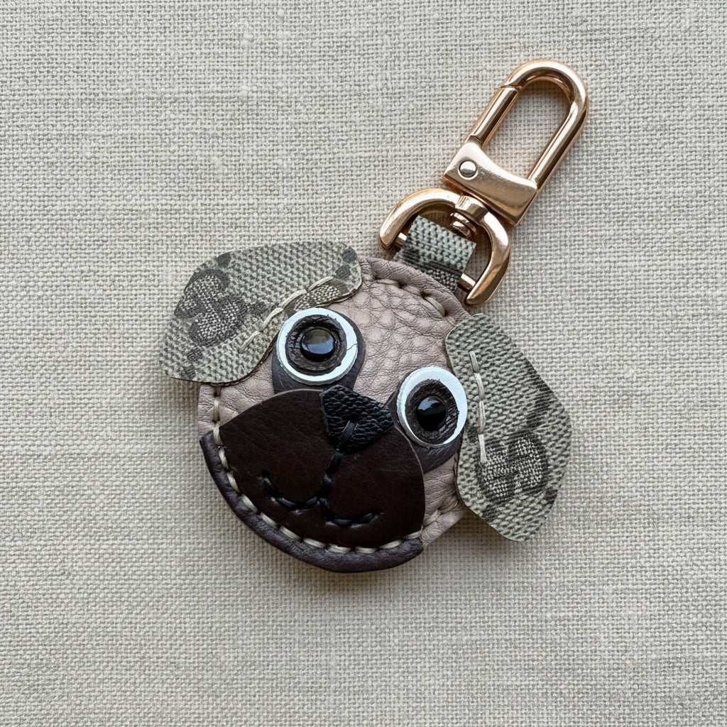 Handmade PUG Dog Bag Charm *Various Colors