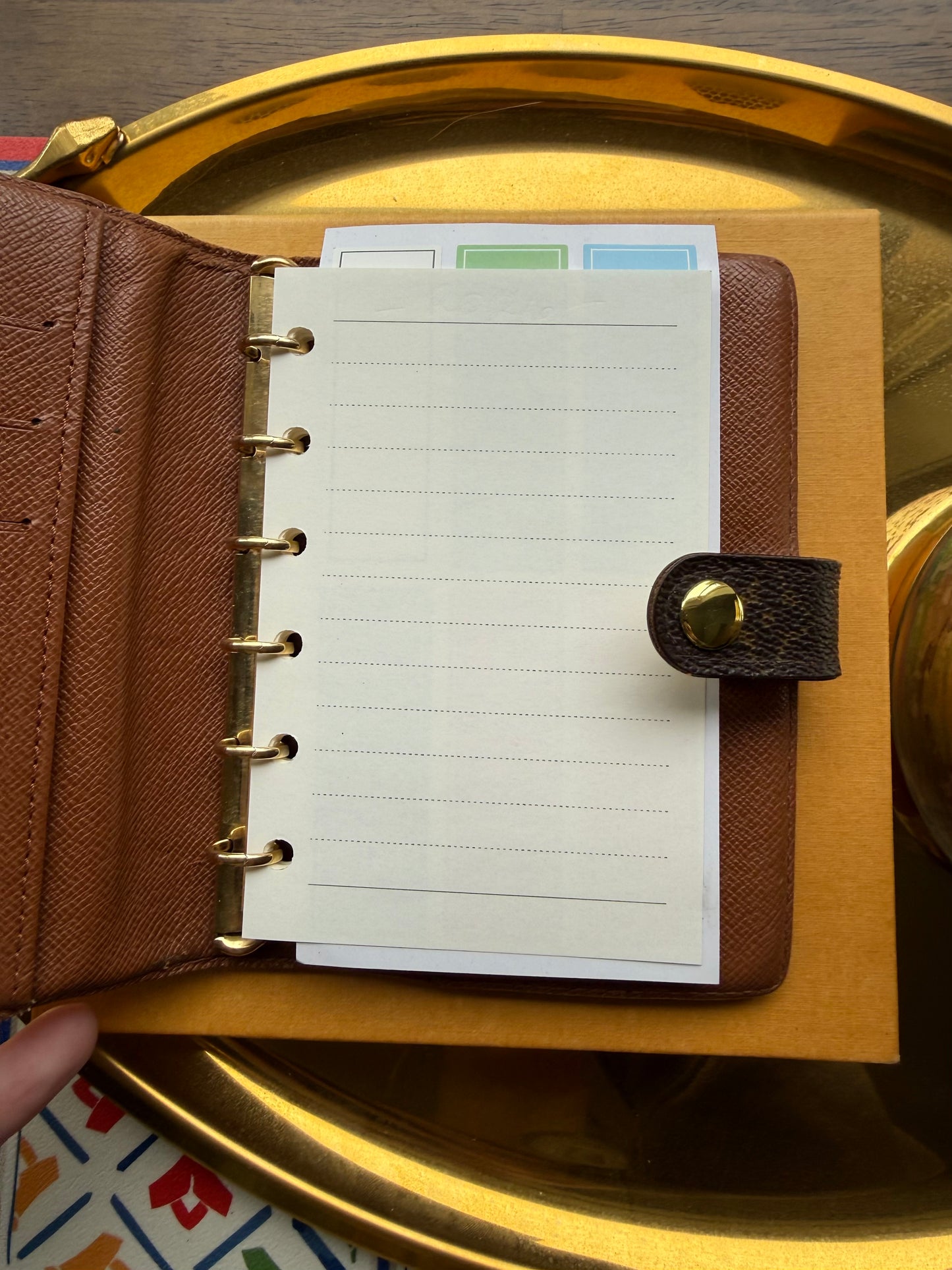 { EMPIRE } Authentic Vintage Pre-Loved Reimagined LV Mono Agenda PM