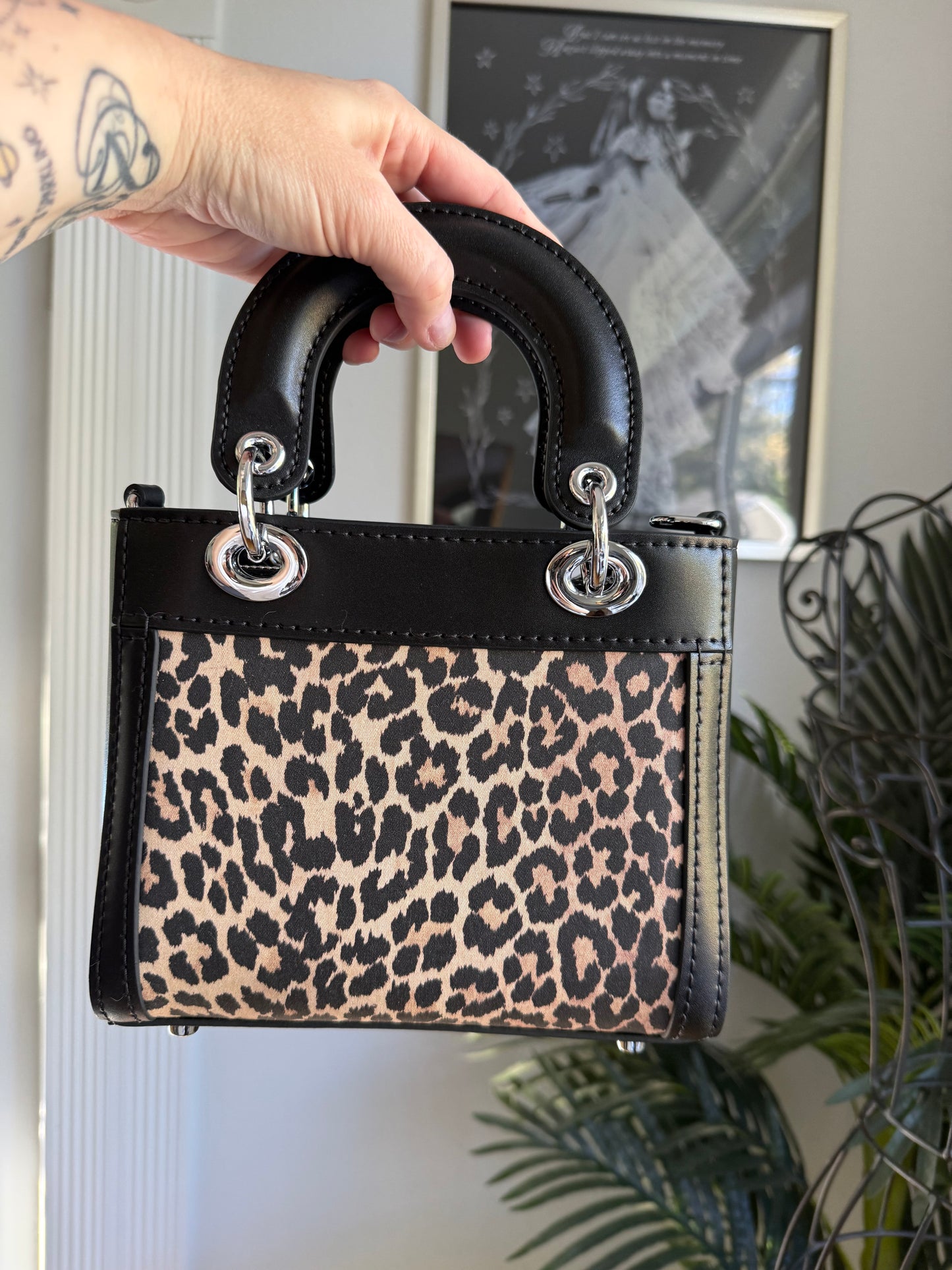 The SECRET GARDEN Bag - Black Animal Print