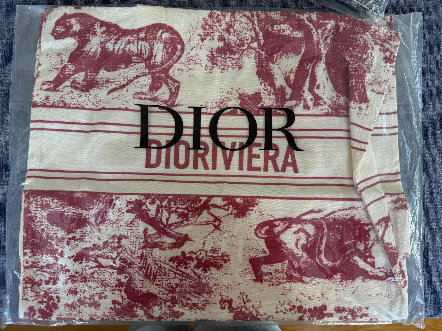 Authentic New Diorivera Vip Tote - Wine Red
