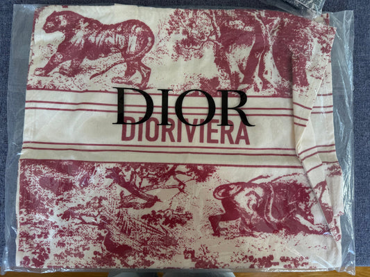 Authentic New Diorivera Vip Tote - Wine Red