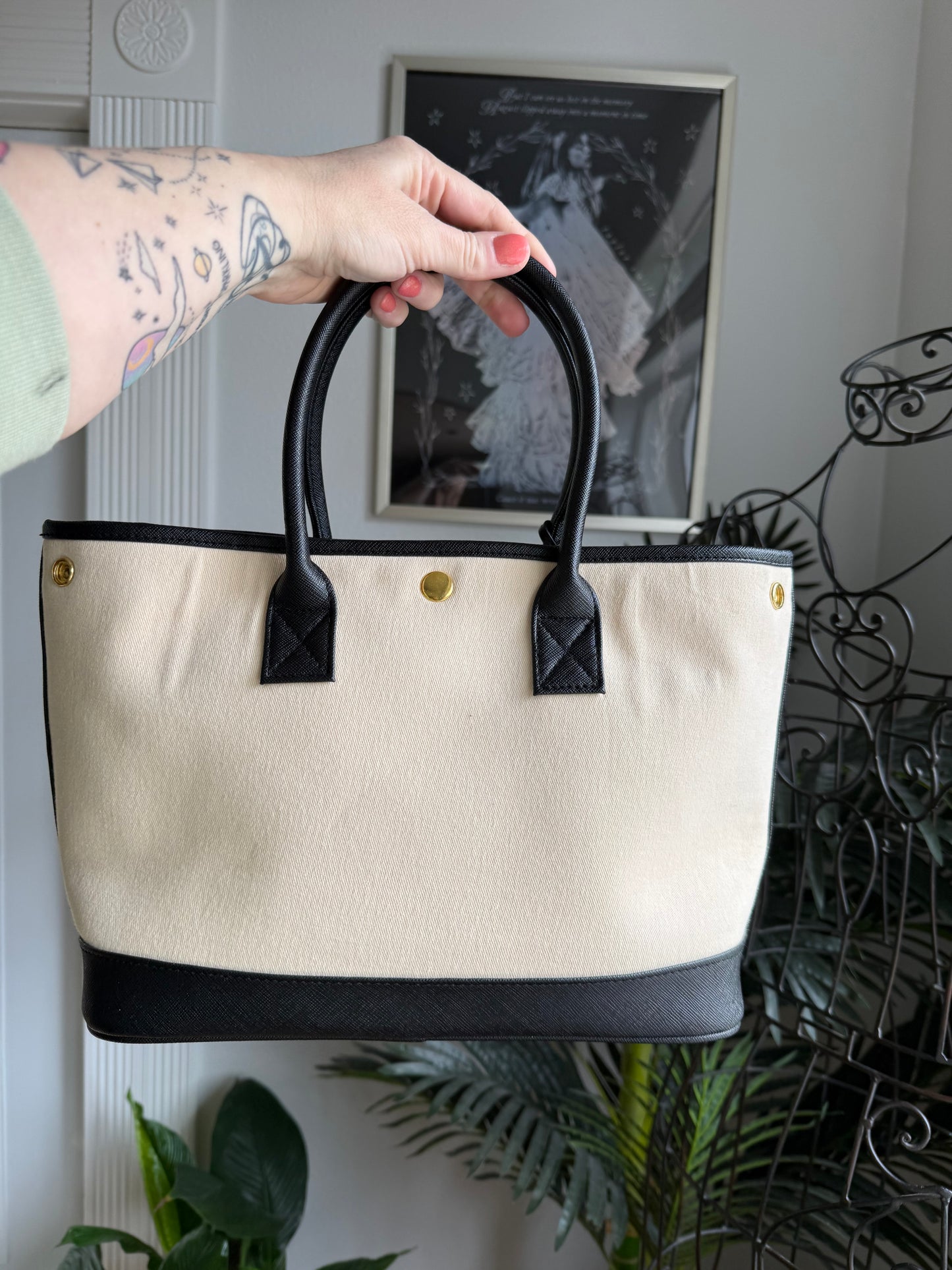 SOLD * Handmade Upcycled Luxury Dustbag Handbag Tote