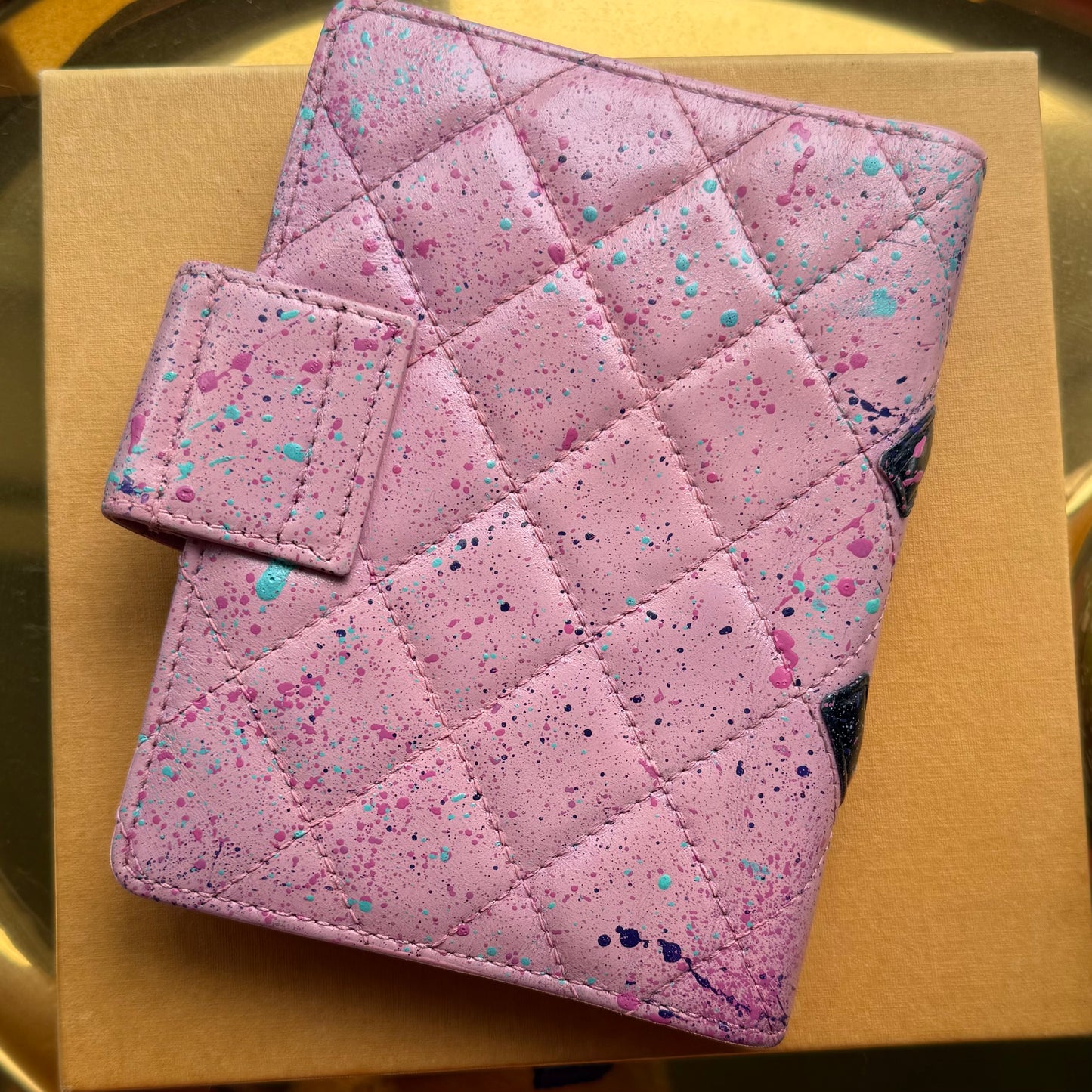 Authentic Preloved Reimagined Vintage 2005 Chanel Quilted Calfskin Cambon Pocket Agenda