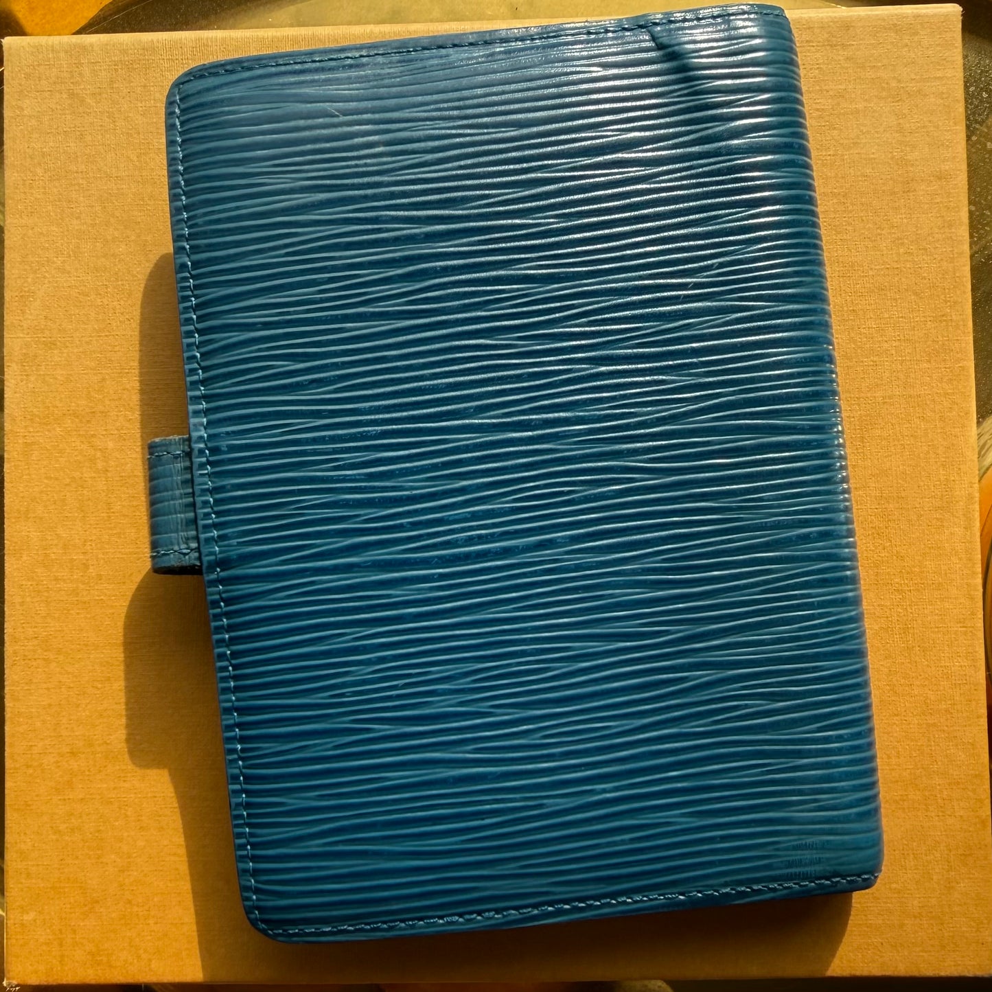 Authentic Preloved Vintage LV Agenda PM in Blue Epi Leather