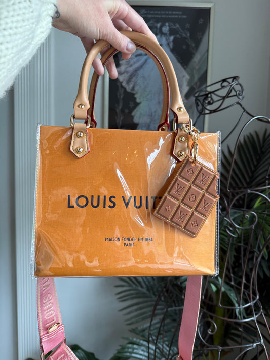 Handmade Upcycled LV Gift Tote Bag - Small