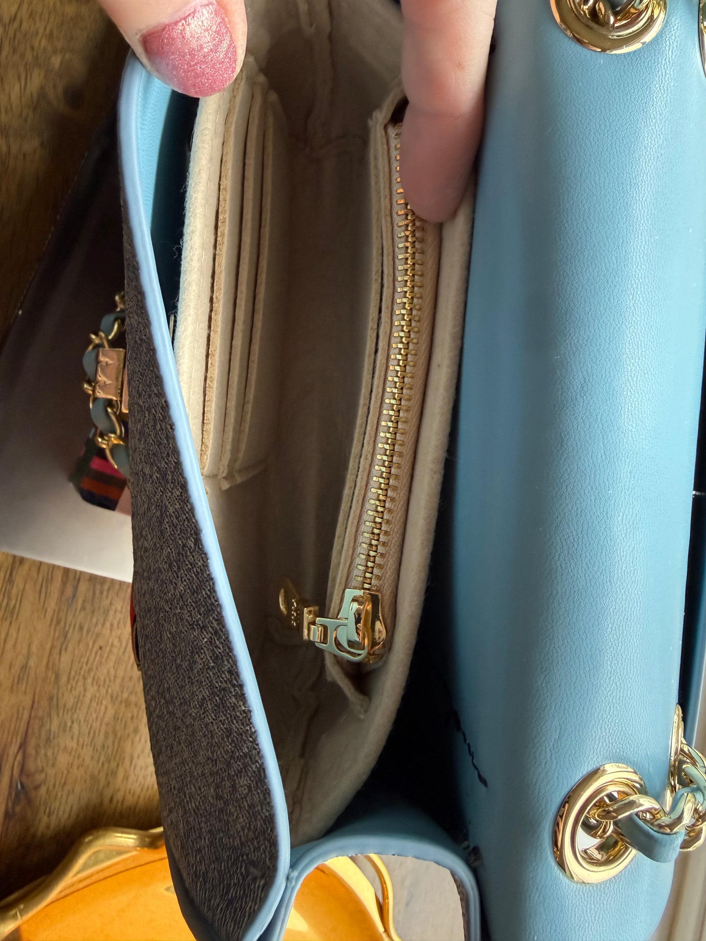 Handmade Reimagined CC Charmed Denim Bag