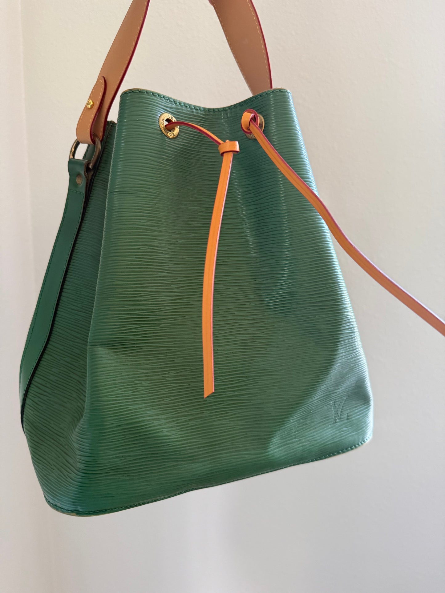 Authentic Preloved Vintage LV Petit Noe in Green Epi Leather