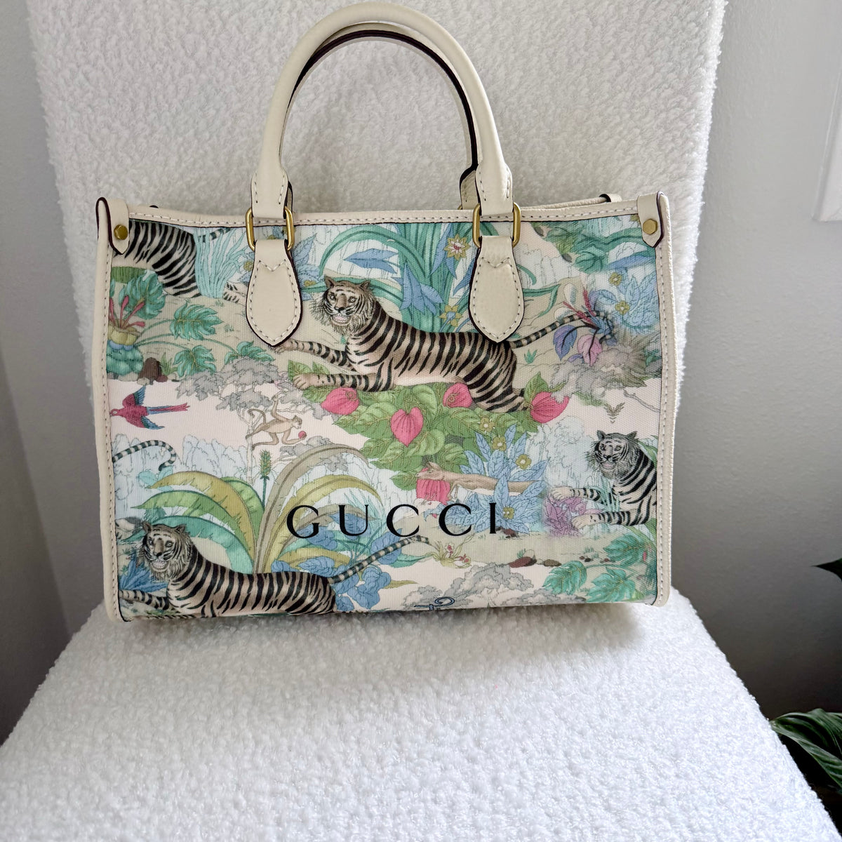Handmade Upcycled GG Tigers Tote