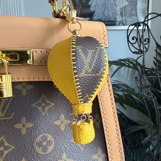 SUNSHINE YELLOW Hot Air Balloon Charm