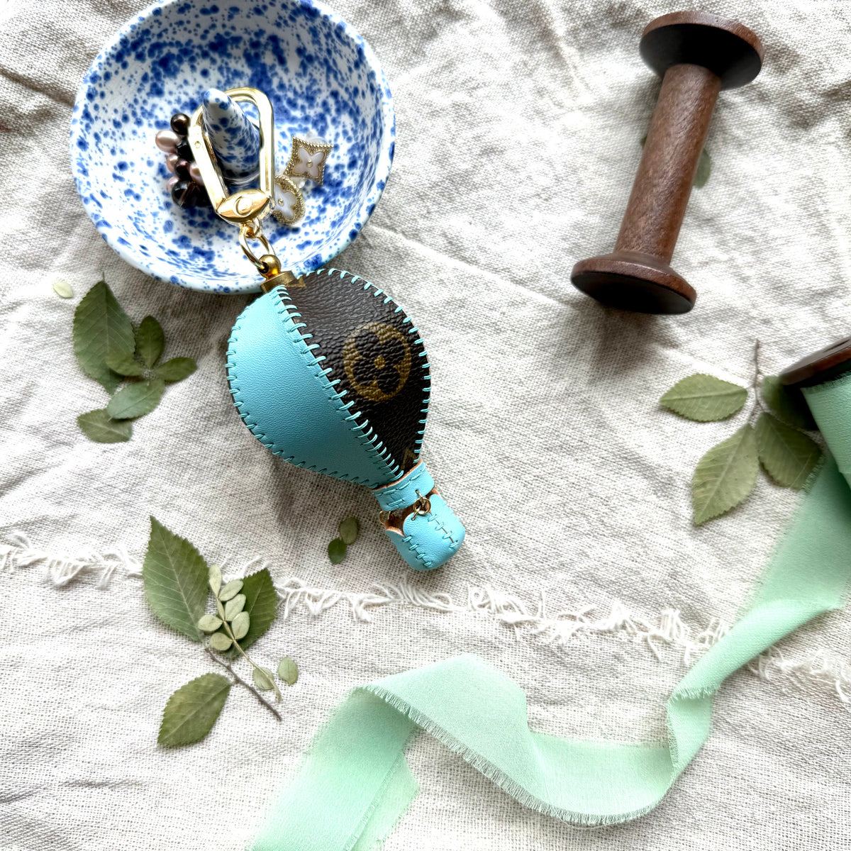 The GRAND ADVENTURE || Handmade Hot Air Balloon Bag Charm *Various Colors