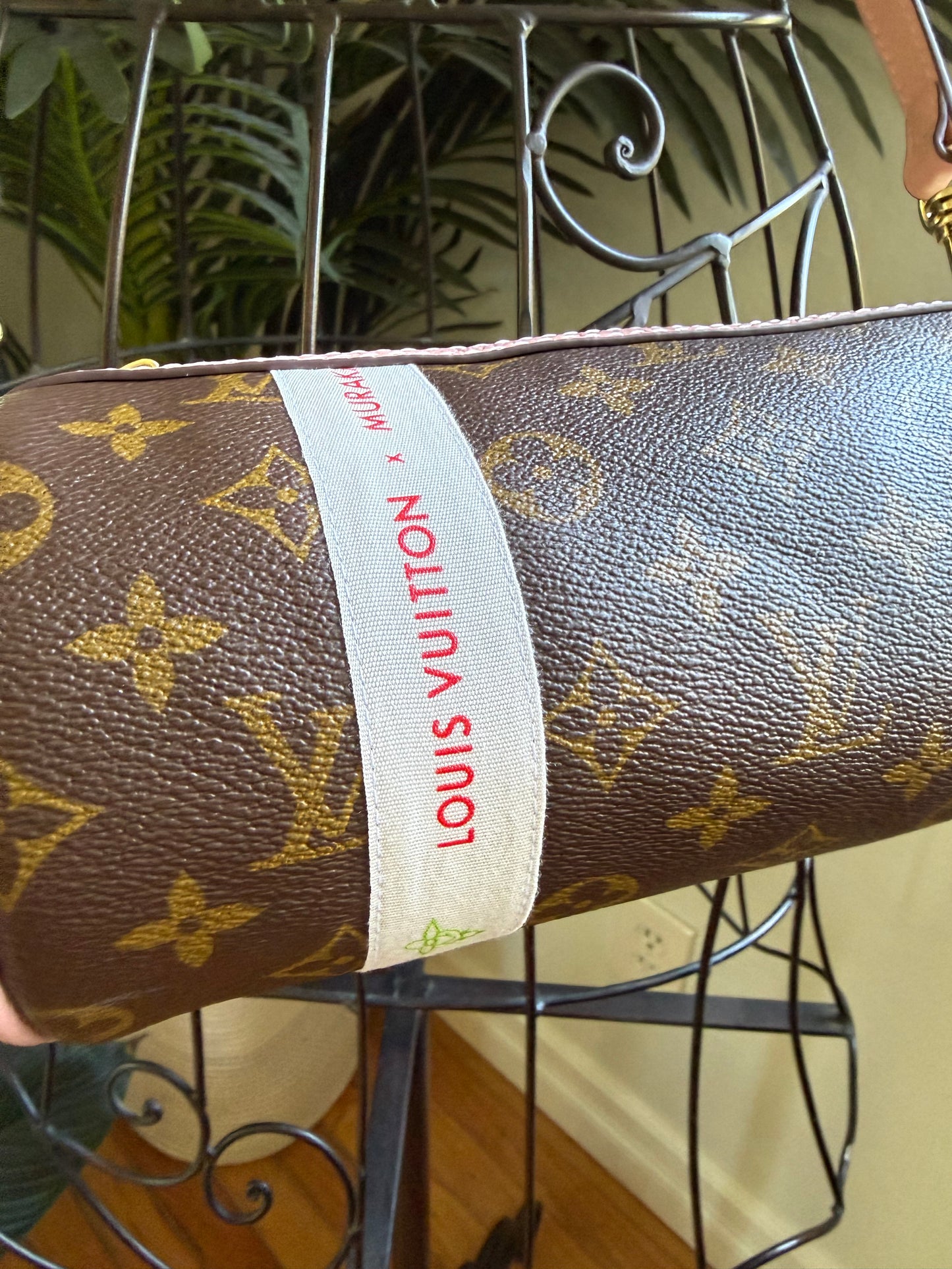 { AIMEE } Handmade Pink + Mono Whimsy Ribbon Barrel Bag