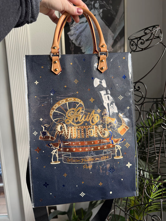 2024 Holiday Handmade Upcycled LV Gift Tote Crossbody Bag