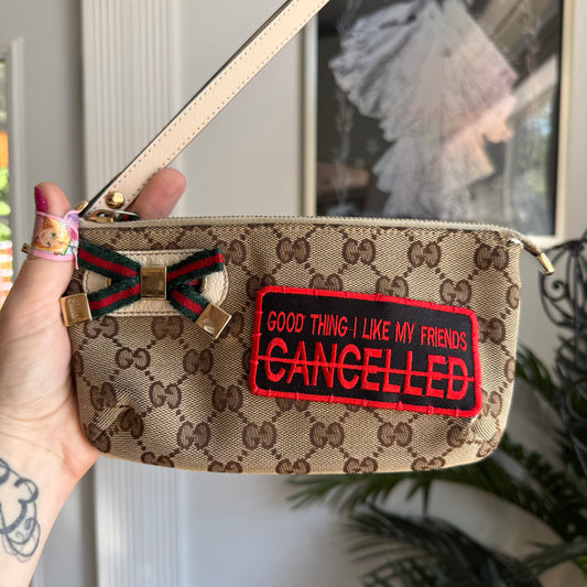 Authentic Preloved Reimagined Gucci Wristlet