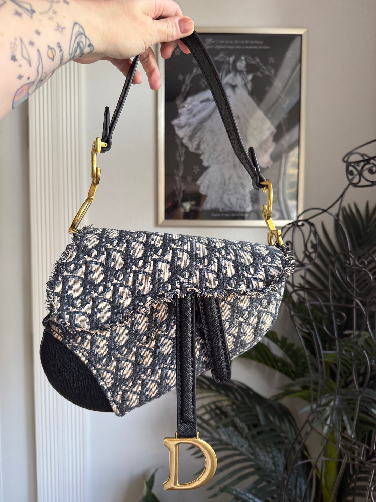 The WHITE HORSE Bag in Authentic Dior Textile