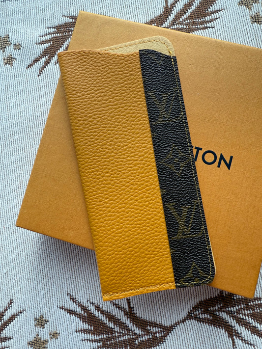 MANUSCRIPT Upcycled Mono Glasses Sleeve - Mustard
