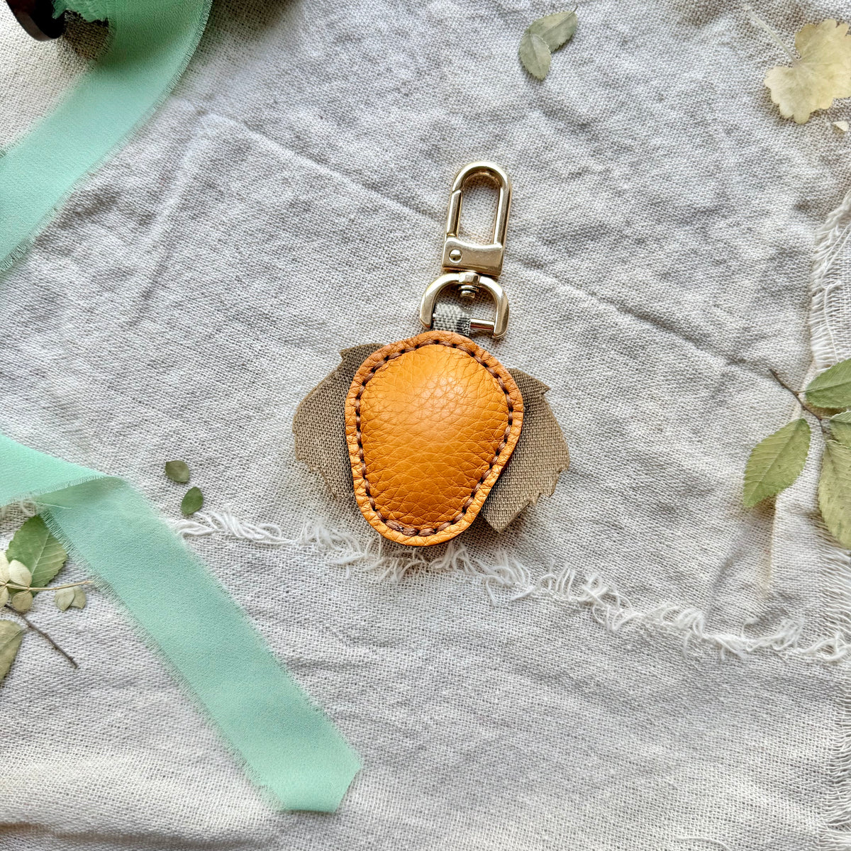 Handmade Upcycled Luxury Dog Lover Bag Charm *Various Colors*