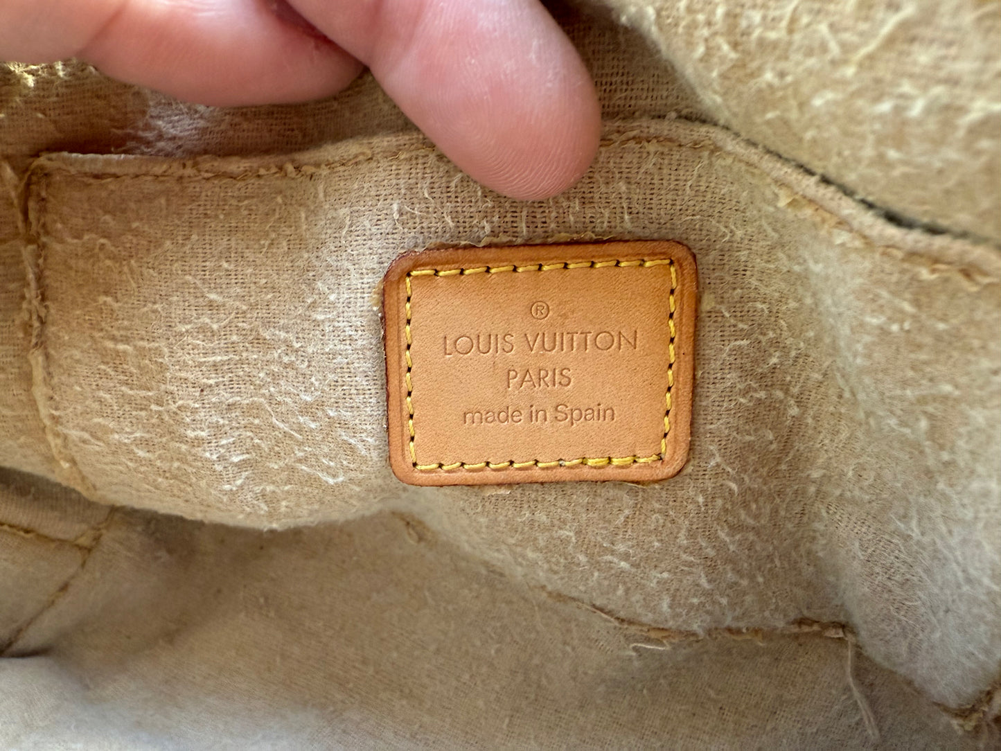 ELIZABETH TAYLOR Reimagined Authentic Preloved LV Crescent Cosmetic Bag