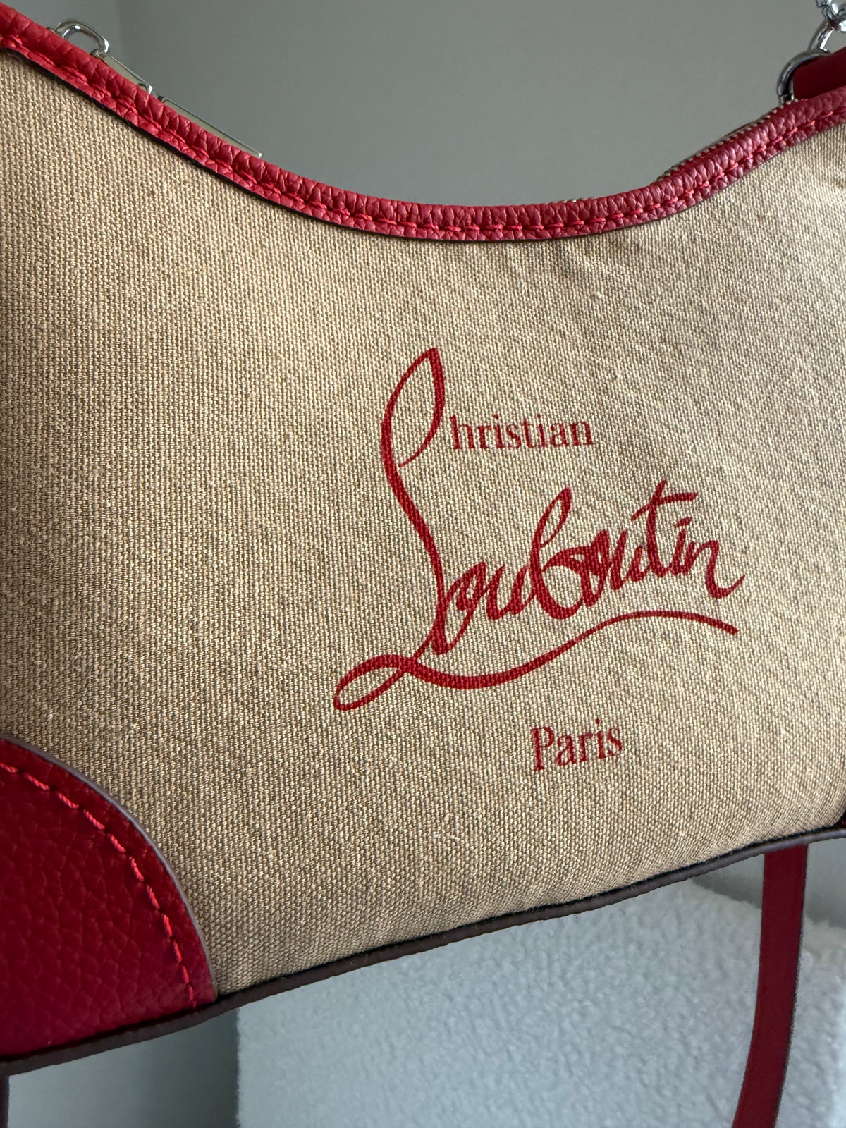 Handmade Upcycled Louboutin Dustbag Two-Way Handbag